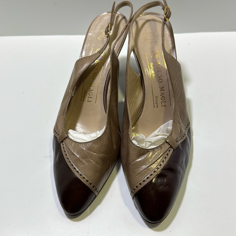 Bruno Magli Bologna Italian Sling Back Pumps